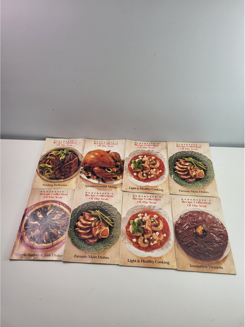 Homemaker's Recipe Collection Of The Year Cookbook Lot x8 - Vintage Recipe Books